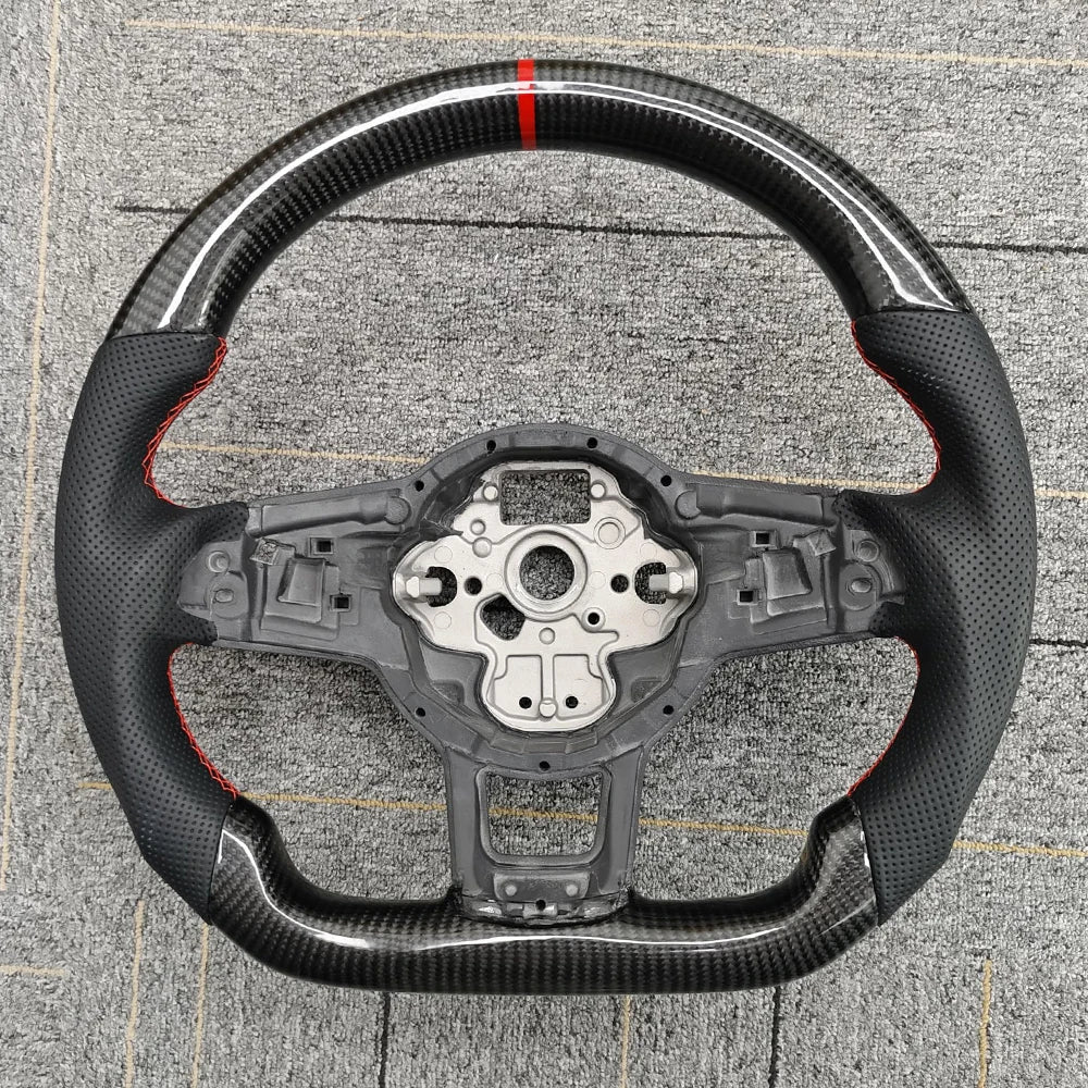 Volante deportivo perforado para VW Golf y Polo GTI