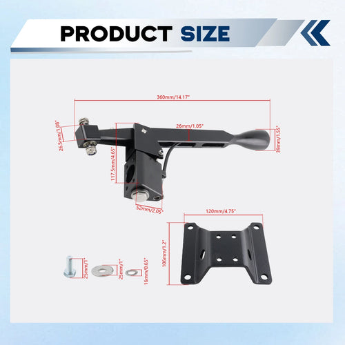 Palanca de cambios corta racing en billet para BMW