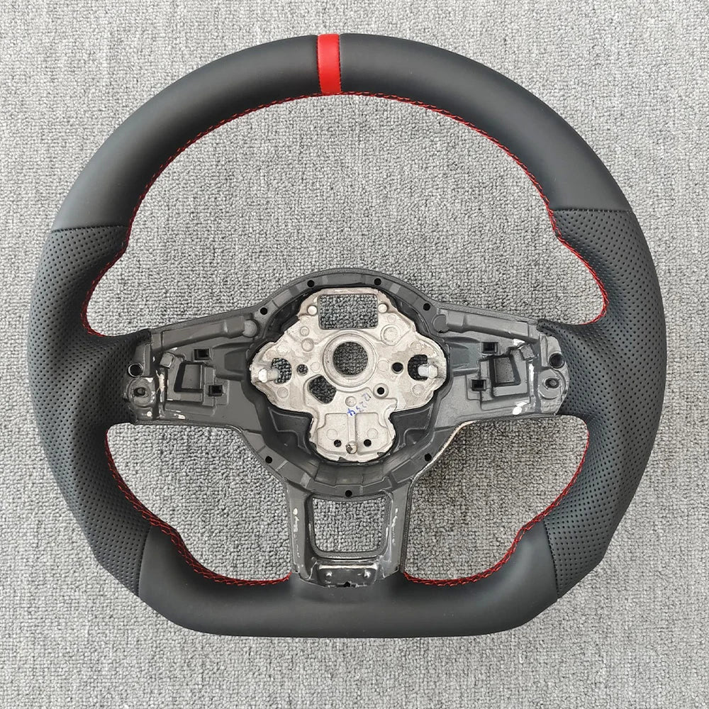 Volante deportivo perforado para VW Golf y Polo GTI